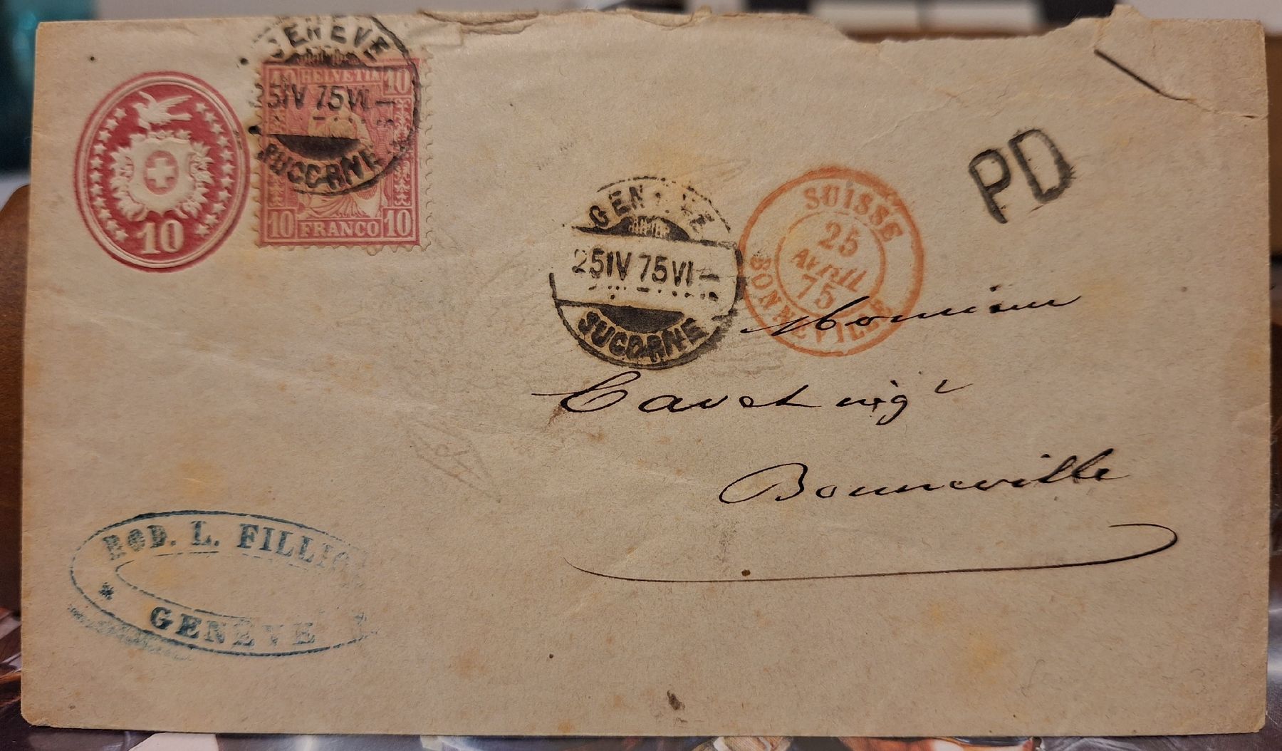 Tutti i francobolli: Sitzende Helvetia Geneve  – Usato da Balgach venduto da SIMEON27 1