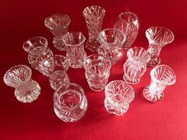 Vase Vasen Väseli Väschen Glasvasen Sammlung Setzkasten 14St