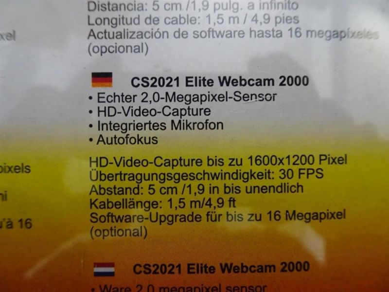 Webcam: Elite Webcam 2.0 inkl. Mikrofon – Nuovo e nell'imballaggio originale da Necker venduto da liq24 3