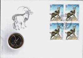 2007   Münzbrief Nationalpark 10 Fr.     gültige 10 Franken