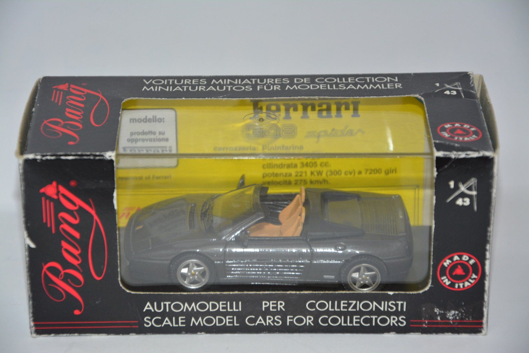 Ferrari Modellini d'auto: Ferrari 348 Spider 1992 , Bang , 1:43 – Nuovo (secondo la descrizione) da Goldach venduto da Feivel9