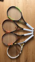 Tennisschläger 3 Wilson + 1 Babolat
