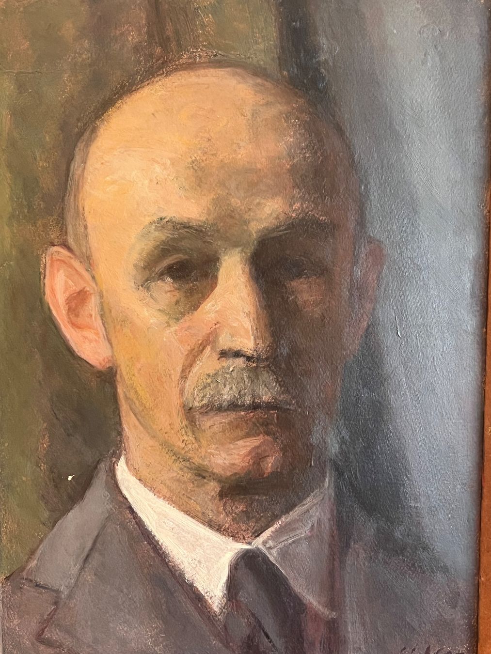Dipinti: HERMANN MEYER  1878 - 1961 Selbstporträt – Usato da Basel venduto da PAUL_ART 1