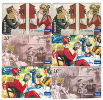 6 Taxcards S200 - S202 Historische Telephonie, 2 Auflagen