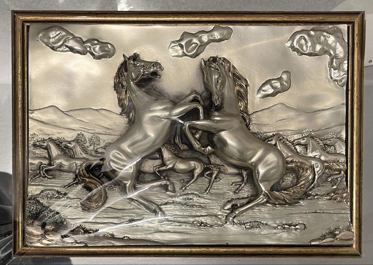 Foto & Immagini: Pferde Relief Bild Spiegel, neu – Nuovo e nell'imballaggio originale da Lengnau BE venduto da U_g_o 1