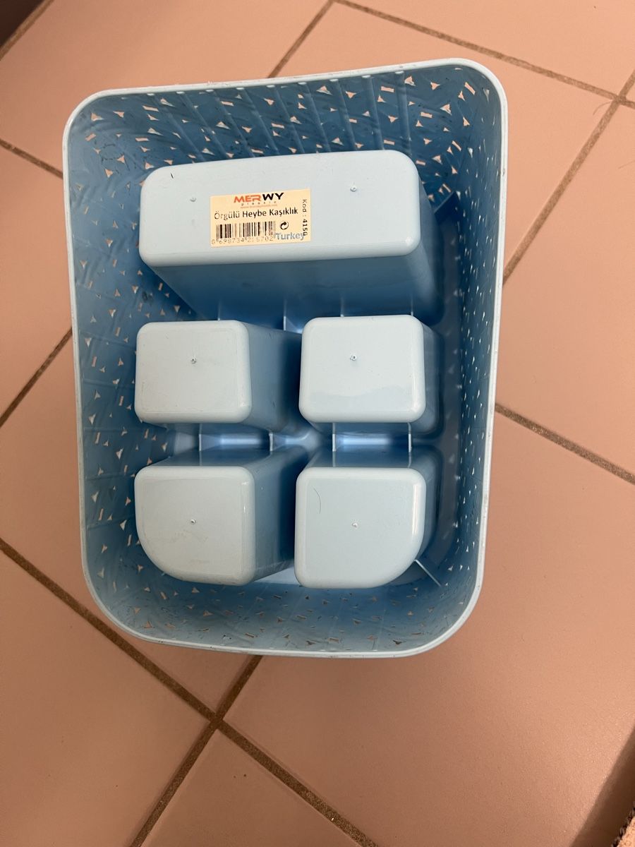 Altro in Decorazioni & Accessori: Blauer Kosmetik Organizer, Aufbewahrung, Bad – Nuovo e nell'imballaggio originale da Siebnen venduto da toshi123 2