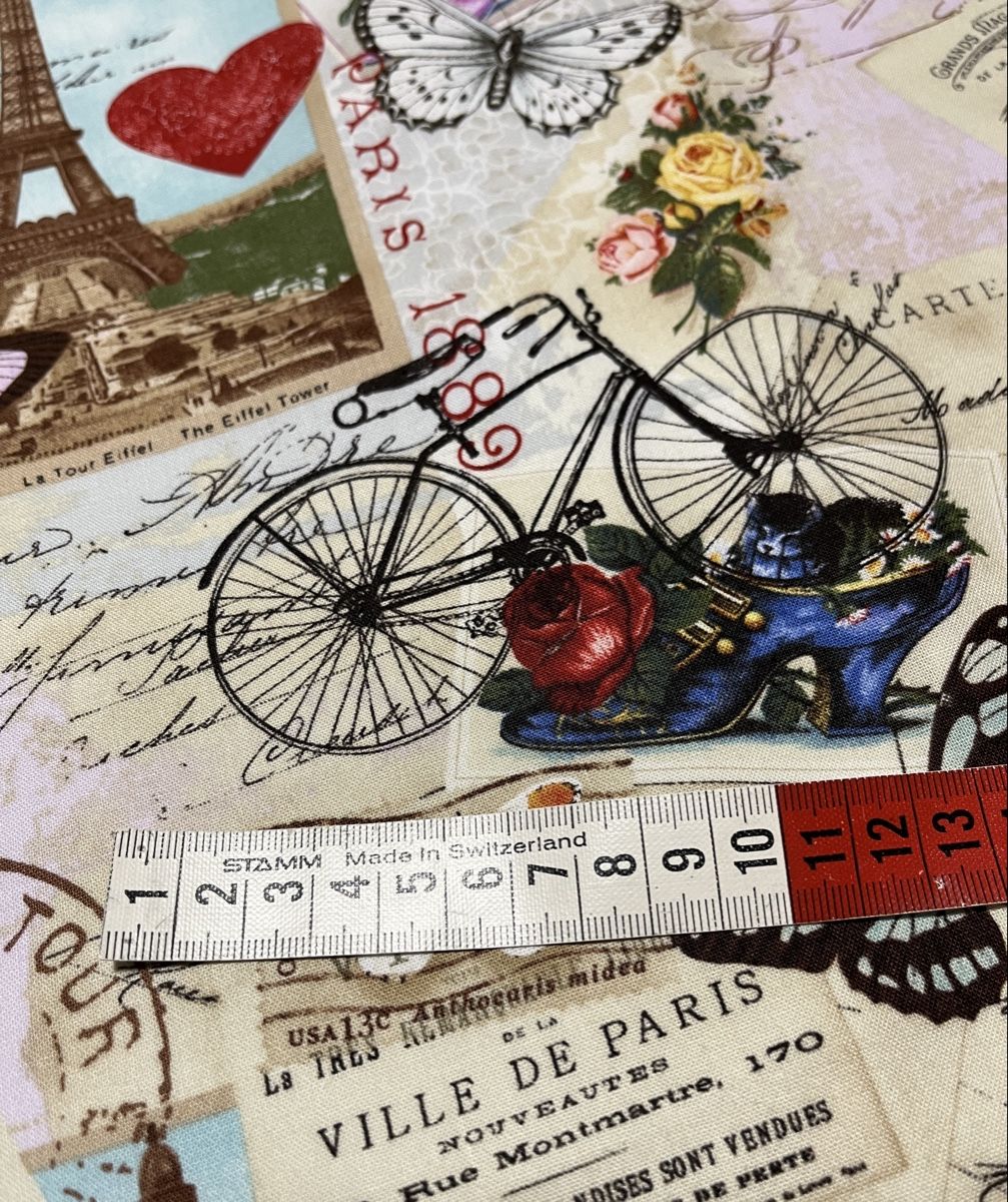 Tessuti: Patchworkstoff Paris 3 – Nuovo (secondo la descrizione) da Seuzach venduto da KreativmitStoff 3