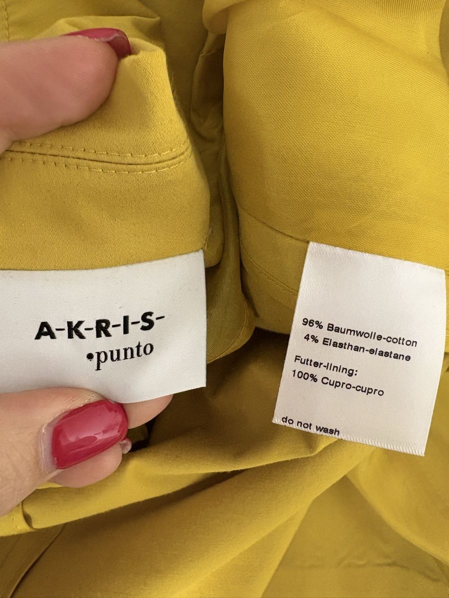 Akris Giacche: Akris Punto Blazer Gr. 40 gelb – Nuovo (secondo la descrizione) da Regensdorf venduto da secondchancefashion 3