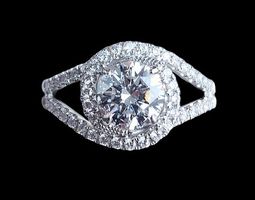 Luxus Diamant Solitär 1ct Verlobungsring Weissgold 18kt 750