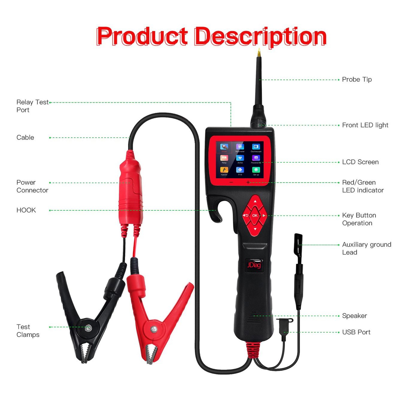 Misurare: JDiag P200 SMART HAKEN Circuit Tester – Nuovo e nell'imballaggio originale da Malans GR venduto da BUYBEST-Schweiz 2