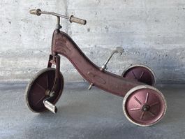 Triciclo vintage per bambini,anni '40. 3Rad Wisa Gloria
