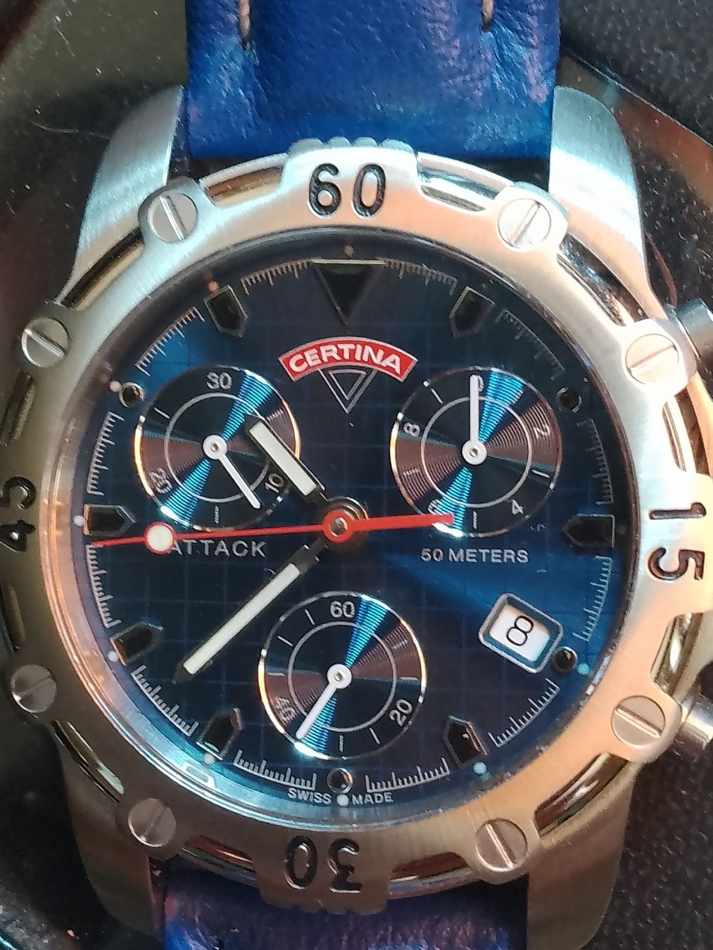 Certina Orologi: Certina Neu Attak 38mm läuft super – Nuovo e nell'imballaggio originale da Agno venduto da sam2608 6