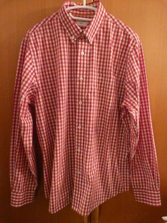 Hemd Dockers, rot-weiss kariert, Gr. L