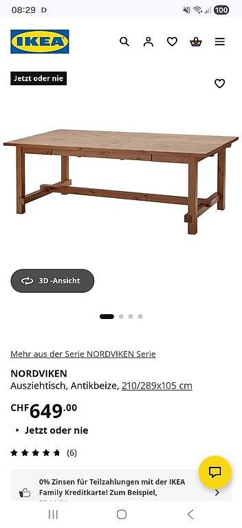 Tavoli: Ausziehtisch mit Stühlen  – Usato da Oberwangen TG venduto da Samsells 4
