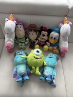 9 Plüschtiere Figuren Disney Einhorn Monster AG Toy Story