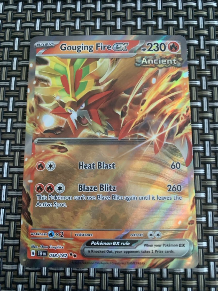 Pokémon Carte collezionabili: Pokemon Gouging Fire ex, Temporal Forces . EN 038/162  Fulla – Nuovo (secondo la descrizione) da Bellach venduto da Pokemam