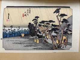 Orig. Antiker Japanischer Holzstich Hiroshinge Ando 18xx