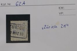 CH - Ziffermuster - Zst. Nr. 62A - Zürich
