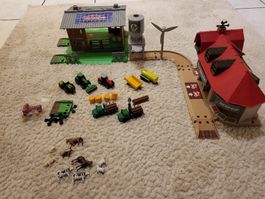 Bauernhof Spielset mit Tieren, Traktoren und Bioshop!