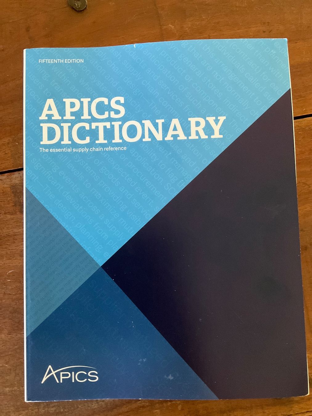 Libri: Dictionnaire APICS 15ème édition Anglais – Usato da Avenches venduto da Lactobacille