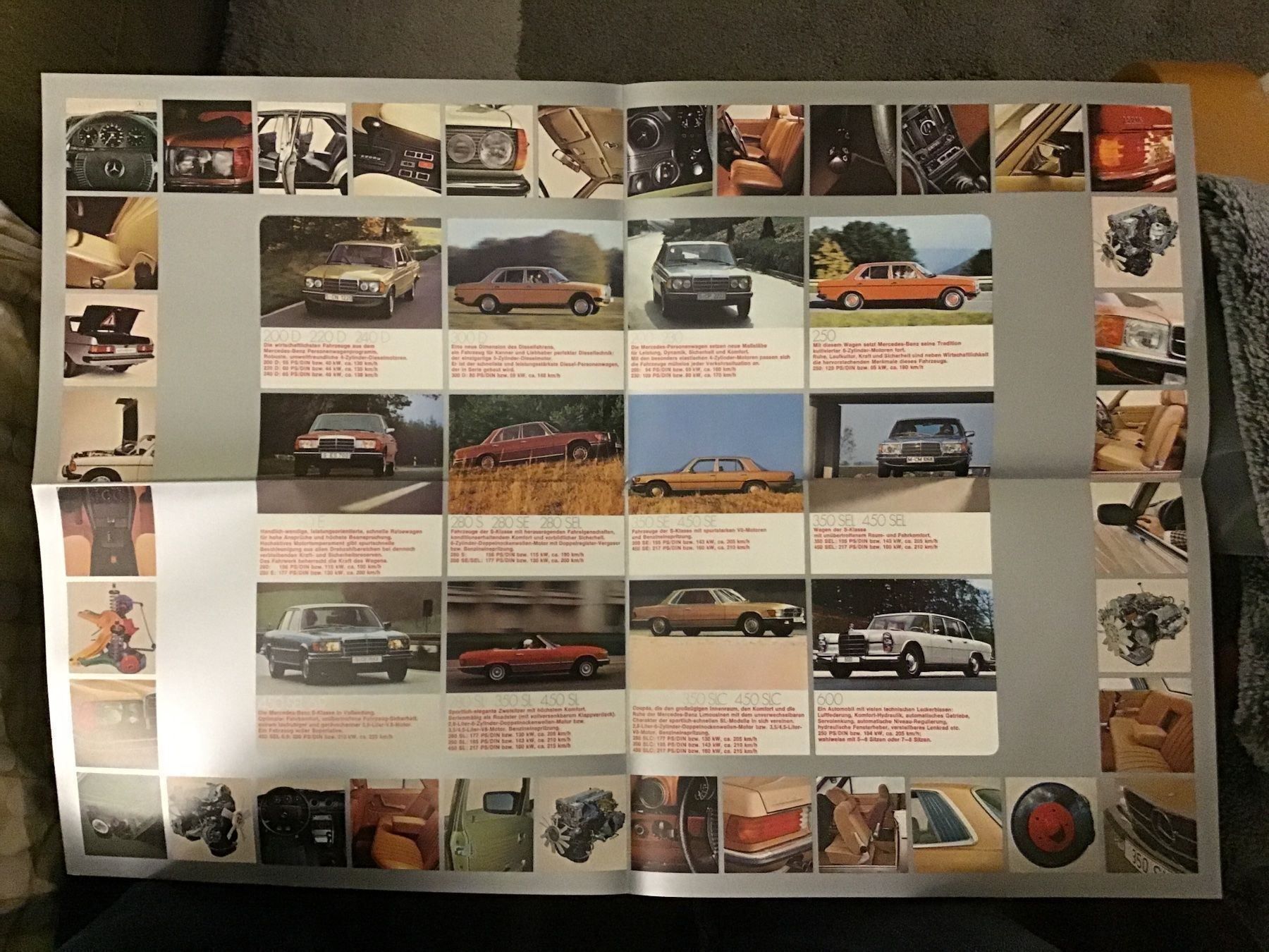 Mercedes-Benz Documenti: Mercedes-Benz Programm Posterprospekt 1976 – Usato da Scherzingen venduto da Starseller62 1