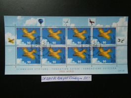 CH 2001 Nr. 1016 gestempelter Kleinbogen