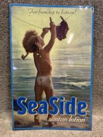 Seaside suntan Lotion Werbung Reklame 