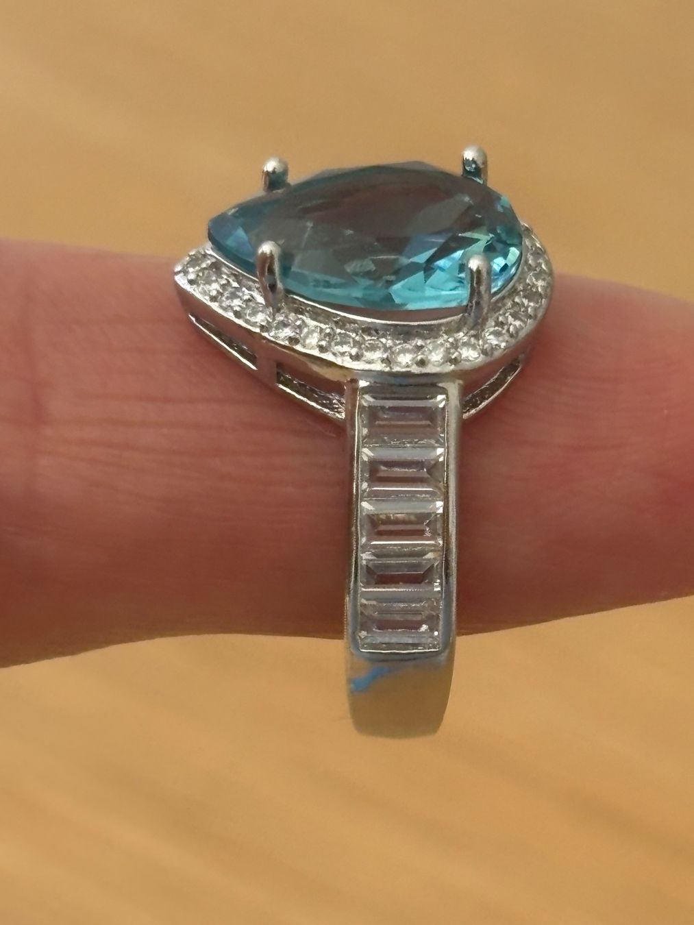 Ringe: Luxus Elegante Gr.19/9 Ring Farbe: Silber /Blau – Neu (gemäss Beschreibung) aus Biel-Bienne von Roserosse13 3