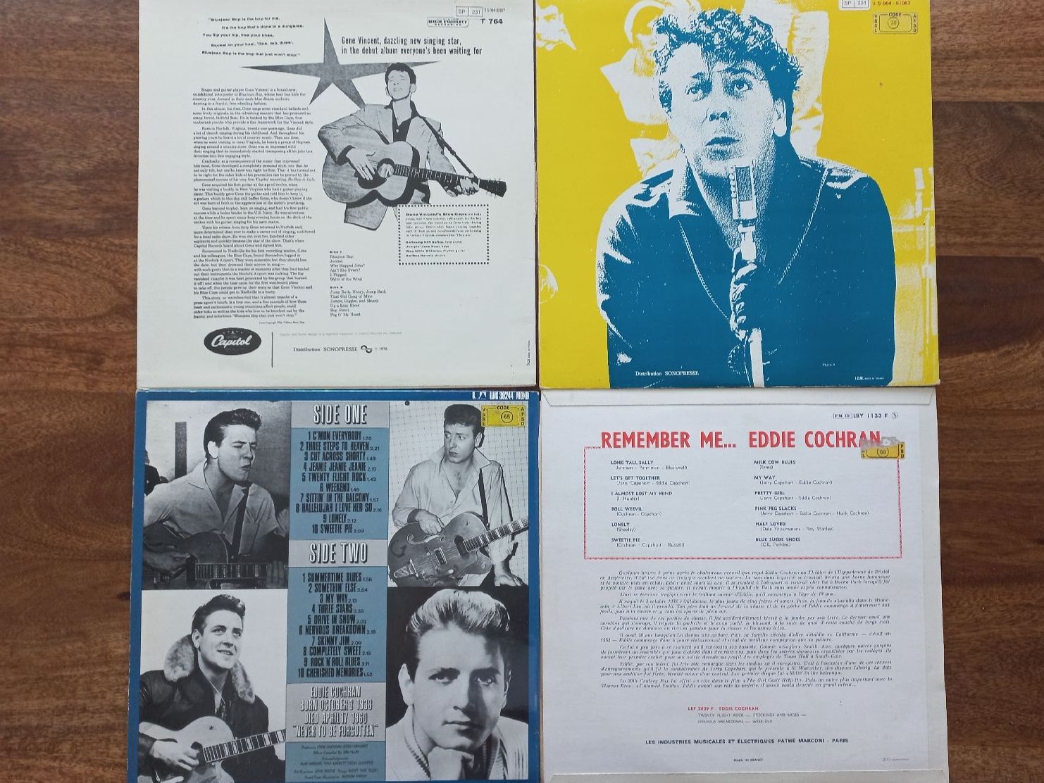 Dischi in vinile: 4 Rock 'n' Roll Schallplatten, Gene Vincent & Eddie Cochran – Usato da Lachen SZ venduto da jimmygoal13 1