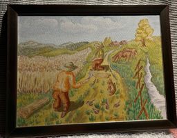 Gemälde 4-Serien Bilder Farm-Leben