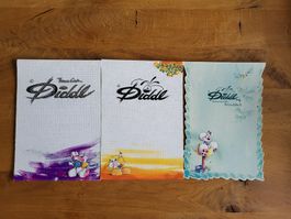3er Set Diddl Blöcke A4 vintage Rarität Nr. 40, 68 und 94