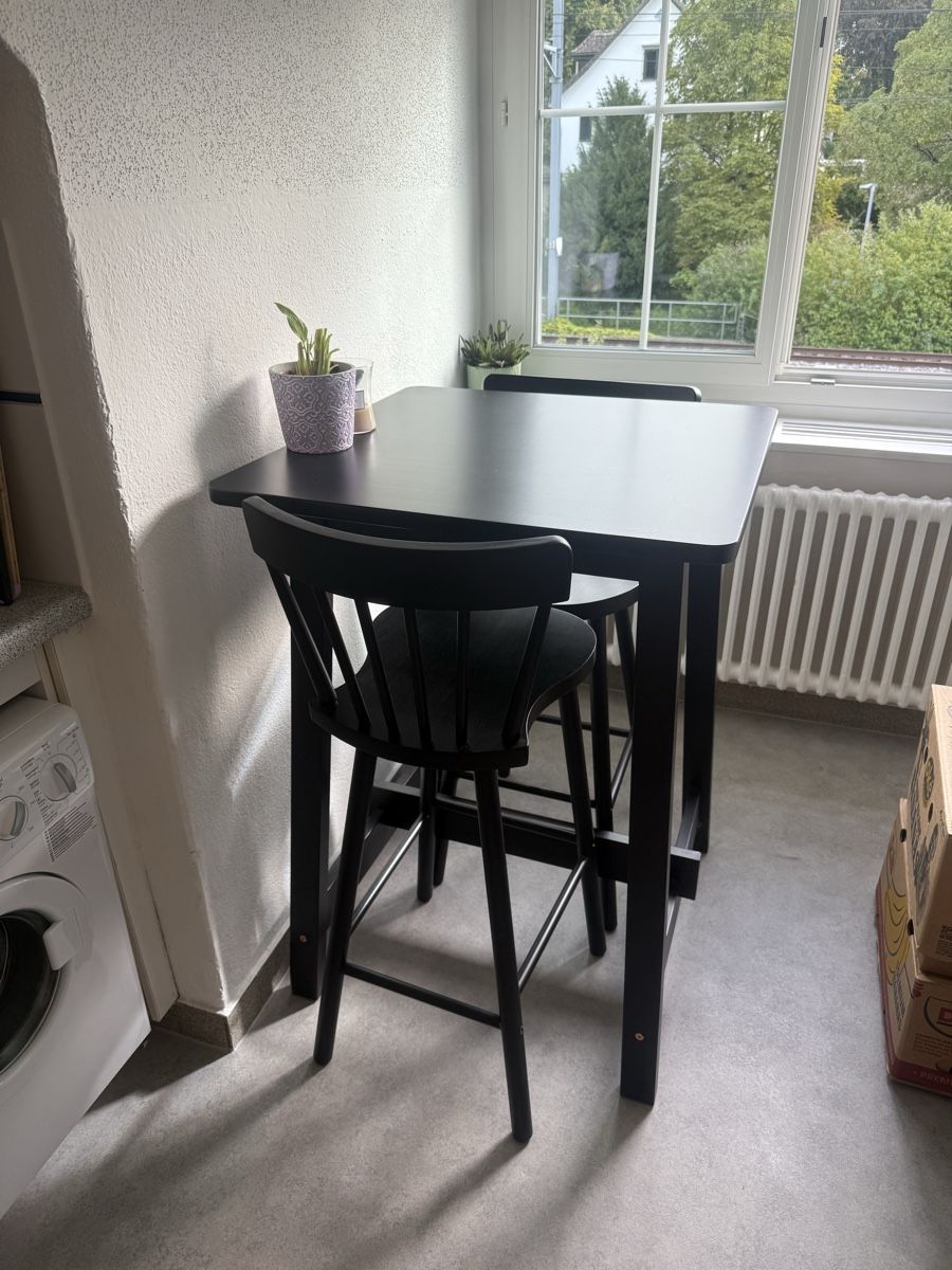 Ikea Hocker: Bartisch und Hocker – Gebraucht aus Zollikon von lorenabuehler 1