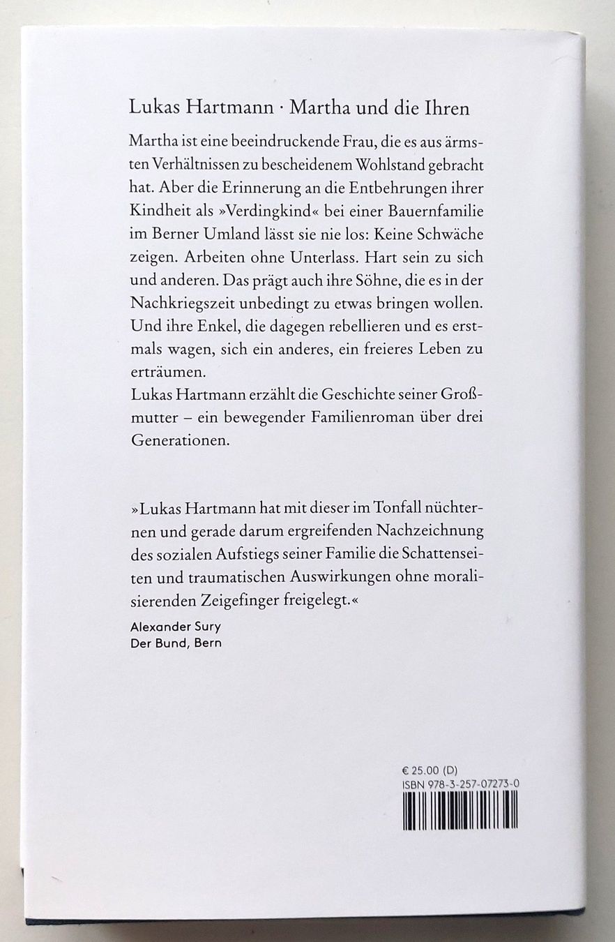 Libri: HARTMANN Lukas, Martha und die Ihren – Usato da Uitikon Waldegg venduto da Boots15 1