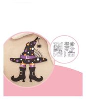Neues Stanzschablonenset Hexe / Halloween