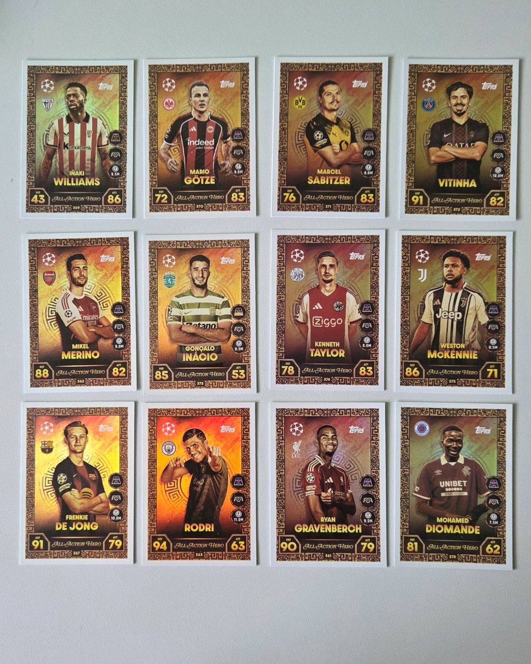 Topps Carte collezionabili: Match Attax Topps All Action Hero 12 Karten – Nuovo (secondo la descrizione) da Liestal venduto da Raquel77