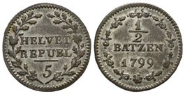 HR 0,5 Batzen 1799 mit 5  /3806