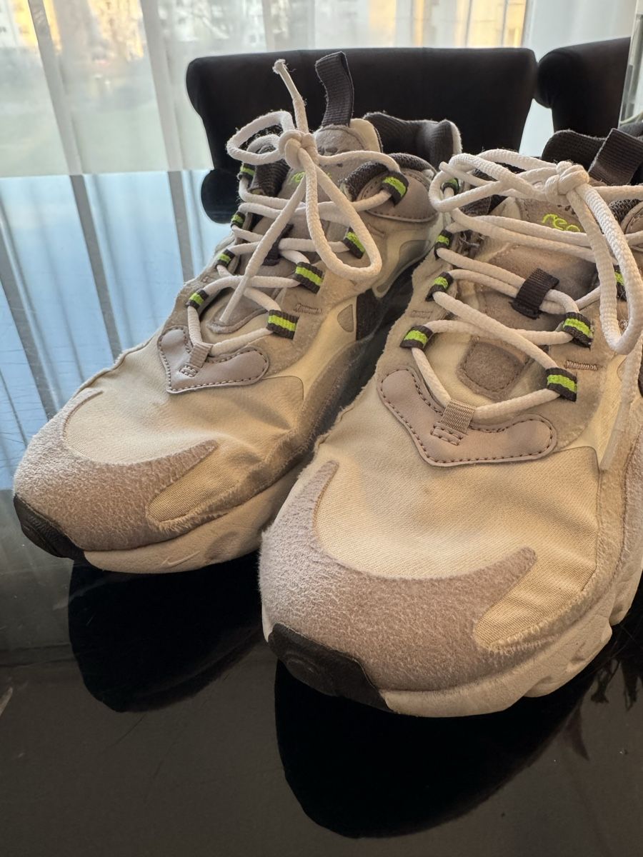 Nike Scarpe da donna: Nike Air Max 270 React Sneaker, Grau/Grün, Grösse 38 – Usato da Thun venduto da mama2007 4