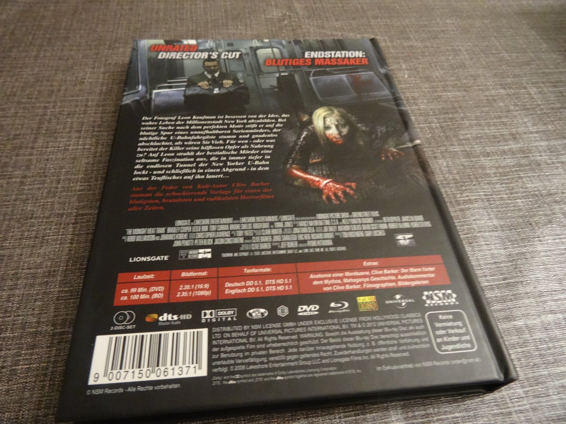 Alle DVDs: Midnight Meat Train Unrated Director's Cut Mediabook – Gebraucht aus Olten von Disc-Verkauf 4
