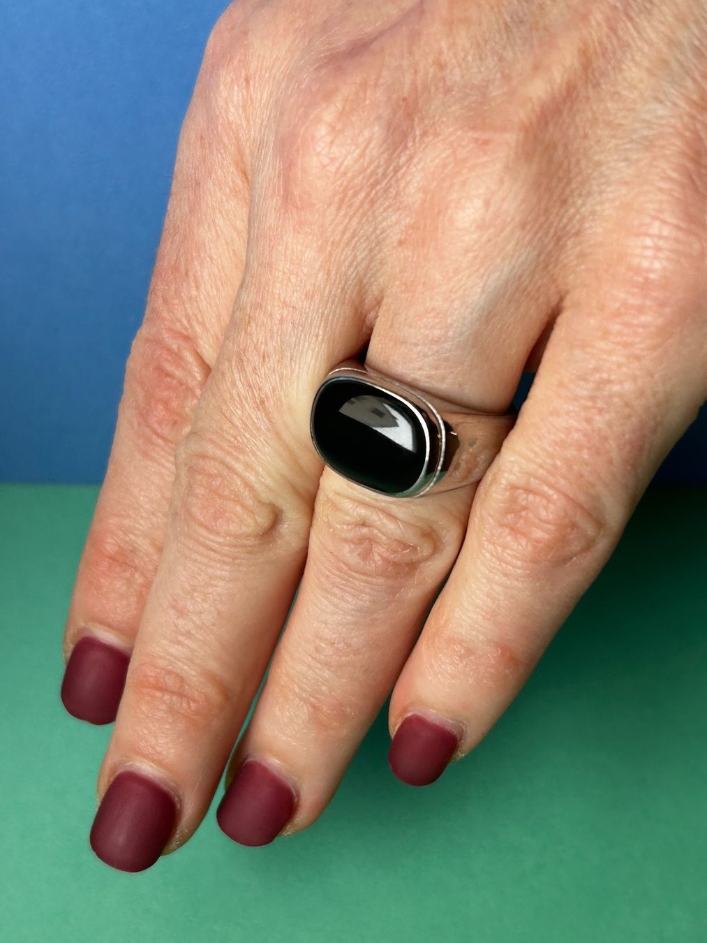 Anelli: Edelstahlring Retro black (54/55) – Usato da Dittingen venduto da Bellevista 9