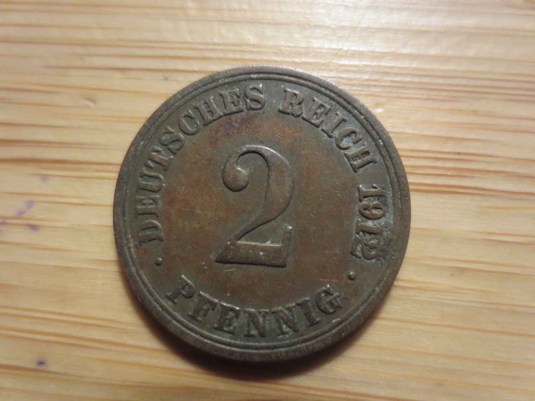 Tutti le monete: Deutsches Reich 2 Pfennig 1912 – Usato da Weier im Emmental venduto da waefler03