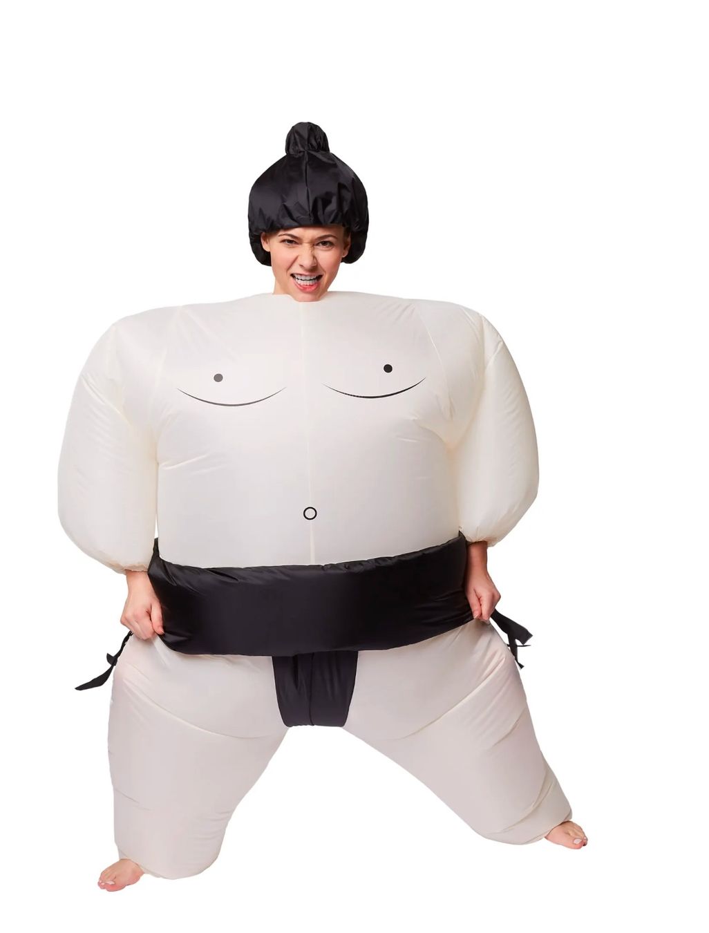 Costumi: Selbstaufblasbares Kostüm Sumo-Ringer – Nuovo (secondo la descrizione) da Necker venduto da liq24 2