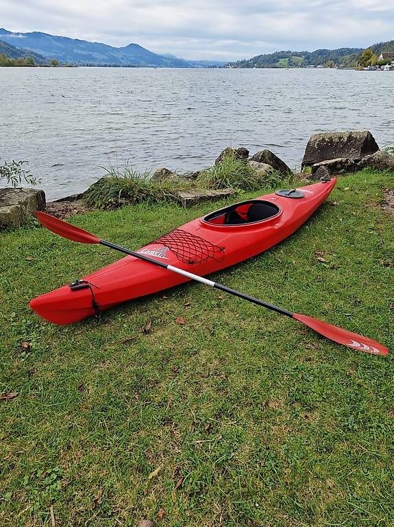 Boote: Prijon Capri Kajak rot  – Gebraucht aus Kaltbrunn von MarcoH0102