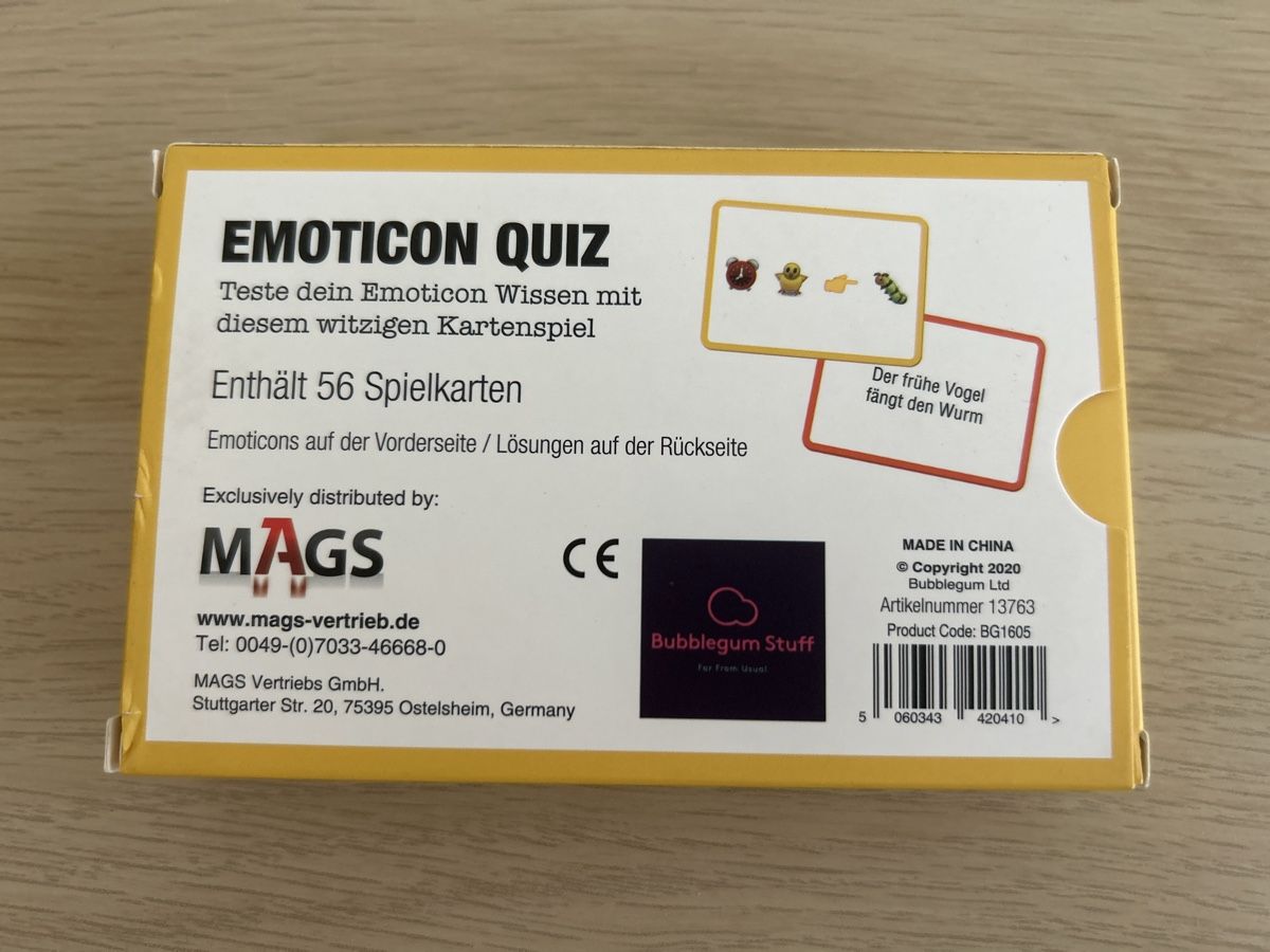 Giochi: Kartenspiel - Emoticon Quiz – Nuovo (secondo la descrizione) da Hunzenschwil venduto da happy07201 1
