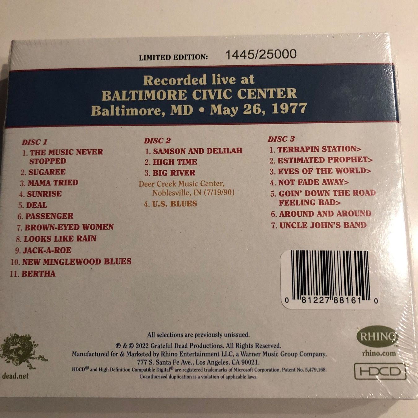 CD: Grateful Dead Dave‘s Picks Vol. 41 – Usato da Weggis venduto da Steff125ch 1