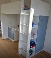 Kids Loft Bed w/ Desk & Wardrobe - Great Condition!
