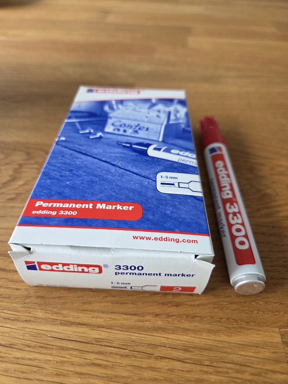 Edding Penna & Evidenziatori: 10er Pack Edding 3300 rot 1-5mm neu – Nuovo e nell'imballaggio originale da Ennetmoos venduto da Gamer2