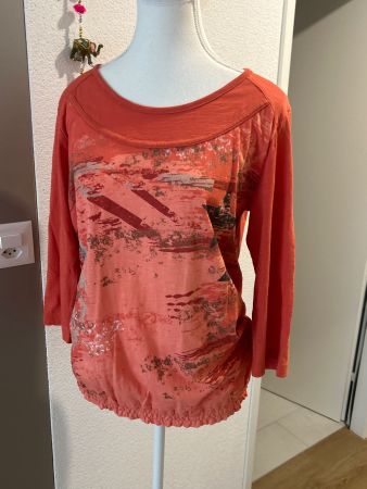 3/4 Arm Damen Blusenshirt terrakotta von Cecil Gr. L