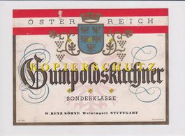 Etikette für Wein - Gumpoldskirchner Sonderklasse /bd