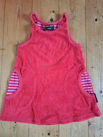 Rotes Cord-Sommerkleid Gr. 74/80 Top Zustand