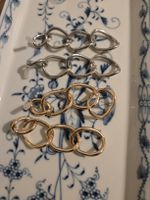 Trendige Ohrringe: Gold und Silberfarben, 2er Set!